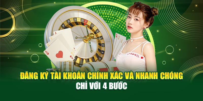 Đăng ký tài khoản dễ dàng tại trang cược